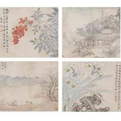 CAI JIA  ALBUM OF LANDSCAPES AND FLOWERS